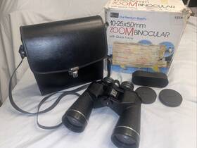 473.25840 Sears Vintage Discoverer Binoculars Zoom 10-25x50mm Model