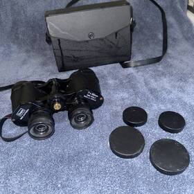 473.25lll Sears Vintage Binoculars 7x35mm Wide Angle Model With Lens Caps And Case