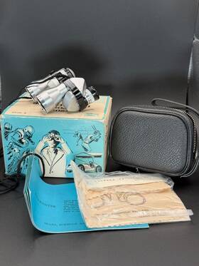 Sears 6255 7x20mm Sport Binoculars Model No. With Original Box And Case