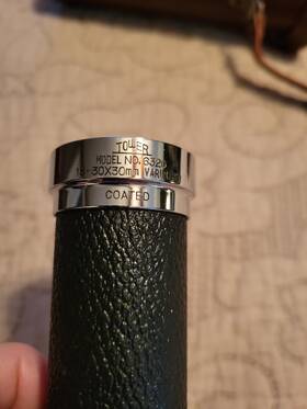 6320 Sears Antique Vintage Chrome Monocular Telescope Tripod Leather Case Mint