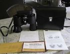 Sears Black Vintage Binoculars Wide Angle Coated Case Papers