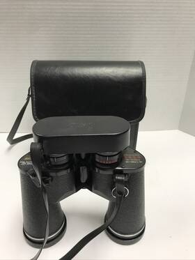No.473.25790 Sears Vintage Discoverer 10x25x50mm Binoculars Zoom Wide Angle 473-2584100 Case