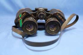 09675 Selsi Vintage Quick Focus Binoculars Light Weight 7x35 Wide 11 Degree With Case