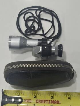 Selsi 226024 Vintage 10x20 Monocular Lightweight No Amber Coated Japan With Case