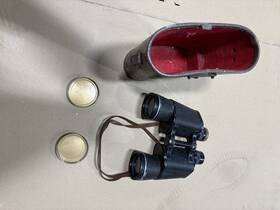 39264 Selsi Vintage Binoculars Luminous 7 X 50 - Model No. Amber Coated