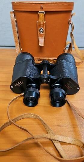 J-b143 Selsi 51406 Vintage Binoculars Luminous 7 X 50 - Model No. Japan Coated