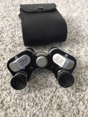 78694 Selsi Vintage Lightweight Mini Style Field Binocular 7x18 With Case Opera Glass