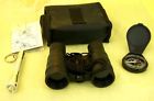 Set Camping Case Travel Black Binocular Flashlight Compass