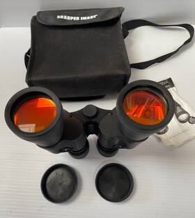 28105a4228 Sharper Image 7x50 Binoculars With Ruby Colored Uv Optics 297 Feet At 1 000 Yards