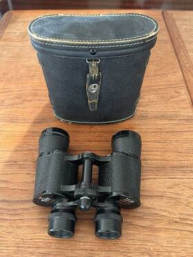 291811 Shrine Manon Vintage Binoculars 7x35 Field 6.5 341ft 1000 Yards Made In Japan