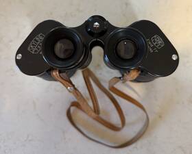 17914 Skyline Vintage Dbk Binoculars 7x50 7.1 Field Coated No. With Case