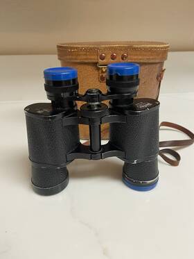 55117 Skyline Vintage 7x35 Binoculars 7.1 Field Coated No. With Case