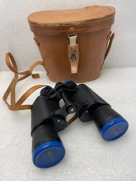 Jb35 Skyline Vintage Dbk 7 X 35 Field Optics Binoculars With Case And Lens Covers