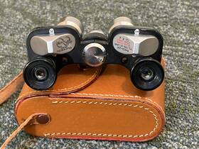 T-50942 Solar Deluxe Vtg. Coated Precision Optics 7x18 Light Weight Triple Tested Exc