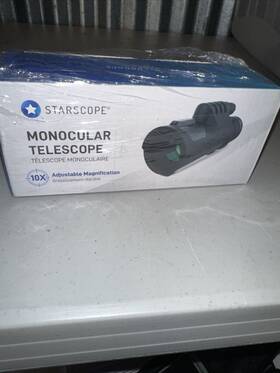 Starscope 895243802766 Monocular Telescope 10x Fixed Magnification Sealed Brand New