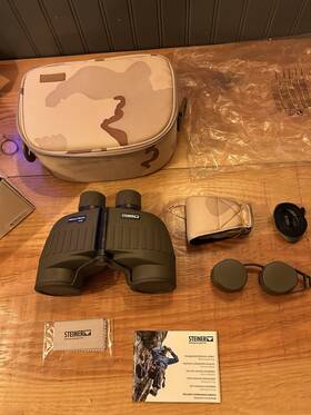 Steiner 2038-0900 Military Marine 7x50 Green Binoculars With Case