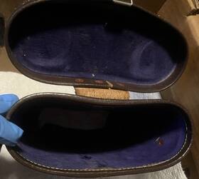 E-36907 Stellar & Amc Lot Of 2 Vintage 7 X 35 And 50 Binoculars With Leather Cases