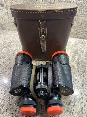 52643 Steller Vintage Stellar Binoculars 7x50 Coated Optic Leather Case