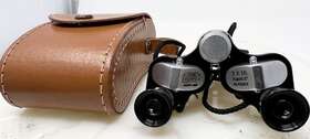 82161 Sunscope Vtg. Opera Glasses Binoculars 7x18 Field 6.5deg No. With Case Nice