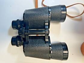 5636 Sunscope Optical Vintage Binoculars Coated Optics 7x50 Field 7.1 With Leather Case Japan