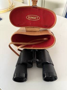 4t48335 Sunset Vintage Binoculars Fully Coated Flyweight Optics 20 X 50 157 Ft. Case