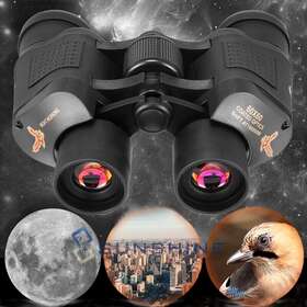 St60x90 Sunshine-eshop Binoculars 60x60 Long Range Telescope Hd Portable Eyepieces Night Vision With Case
