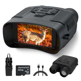 Nvi-800 Suntekcam Night Vision Binoculars 36mp 4k 6x Zoom With 32gb Sd Card
