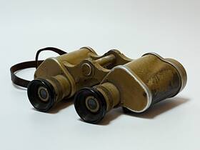 126883 Swarovski Wwii German Binoculars Original Desert Field Bino Cag Dienstglas 6x30