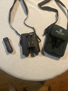 D665182526 Swarovski Binoculars 7x42b Discontinued Model With Case/doubler In Ex Condition