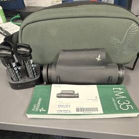 Swarovski Optik Pg131299ba Tm 35 Thermal Imaging Clip-on Device. Case 2 Batts And Charger