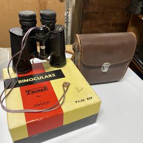 18-6719186 Swift Binoculars Tecnar 7 X 35 By With Case And Original Box No. Vintage