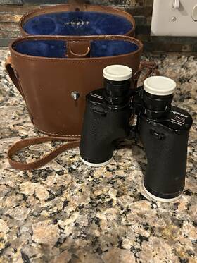 707m Swift Vintage Neptune Binoculars 7 X 35 Coated Model No W Leather Case