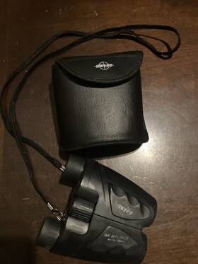 Bak4 Swift 801r Micron 10x25 Model No. Prisms. Made In Korea. Used With Case