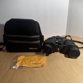 102brz Tasco Vintage Zip Focus 7 X - 21x 40 Zoom Binoculars With Carry Bag