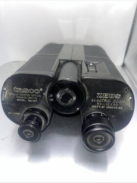 6x-parts Tasco 11517 Zoom Binoculars Zeus Model 107 No. Fully Coated Optics