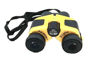140yl Tasco Binocolors Yellow Binoculars 7 X 21mm With Fabric Case