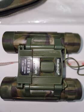 168ble Tasco 10x25 Blue Optics Binoculars With Case 262ft/1000yds 87m/1000m #168ble