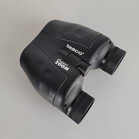 7x-15x Tasco 191rbz Taco 7x-15x. Pocket Binoculars Black Carry Case Camping Sports Bird Watching
