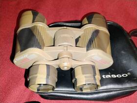 2323 Tasco 8x40 Zip Focus Binoculars Desert Camo Fully Coated Wide Angle Vg Taiwan
