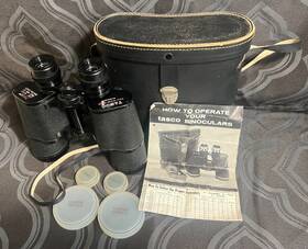 262450 Tasco Vintage Rare 7x50 Binoculars With Original Case And Paperwork Made In Japan