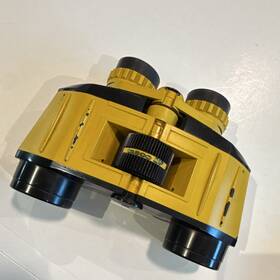 Tasco 3087yl Vintage Bincolors 7x35 Yellow Binoculars Wide Angle Zip Focus