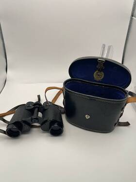 417350 Tasco Vintage Binoculars Case Light Weight Black