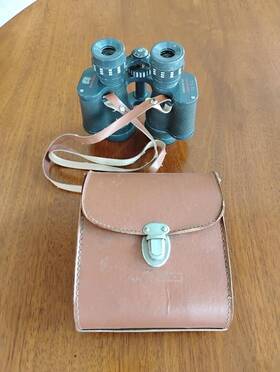 45253 Tasco Binoculars 7x35 Fully Coated Optics Featherweight With Case Vintage