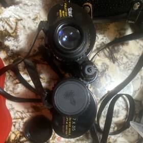 Tasco 7x35e Full-size Porro Prism Binoculars Model 118 Fully Coated With Case
