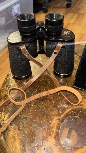 43690 Taylor Opictal Vintage Mark 2 - 7x 35 Binoculars Model No With Case