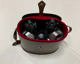 78994 Telesar Vintage Coated Optics 7x25 With Leather Case Made In Japan