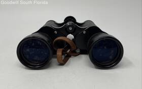 H-e1490 Telesar Black 10x50 Field 5 Degree View Coated Optics Binoculars In Case