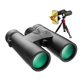 Tt-w18 Three Triping 10x42 Hd Binoculars For Adults High Powered With Phone Adapter Tripod And Tr