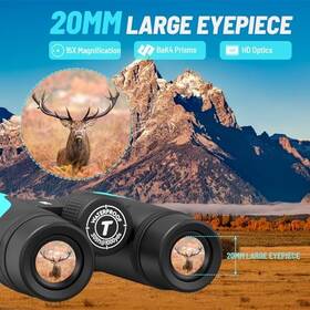 Tinllaans 008678869738 15x55 Uhd Binoculars High Powered Large View Bak4 Prism - Blue