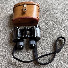 112629 Toko Vtg Magna 6 X 30 Binoculars Original Leather Case/ Made In Occupied Japan